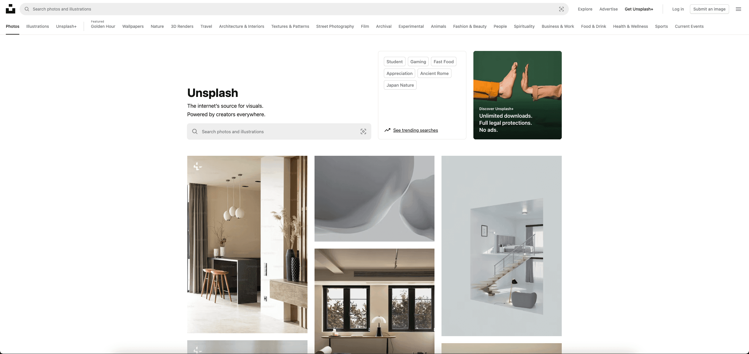 Unsplash teknolojisi görseli