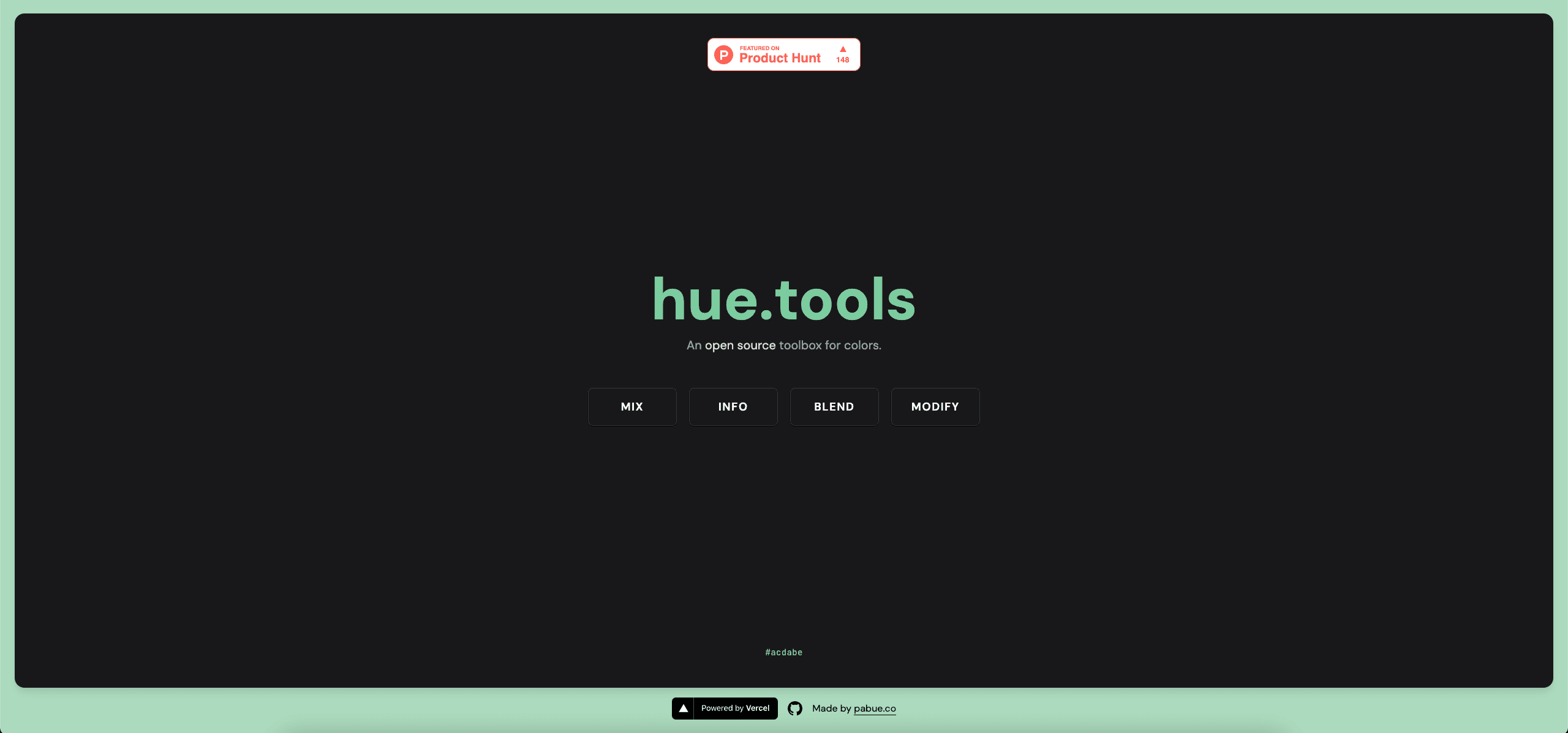 Hue Tools teknolojisi görseli
