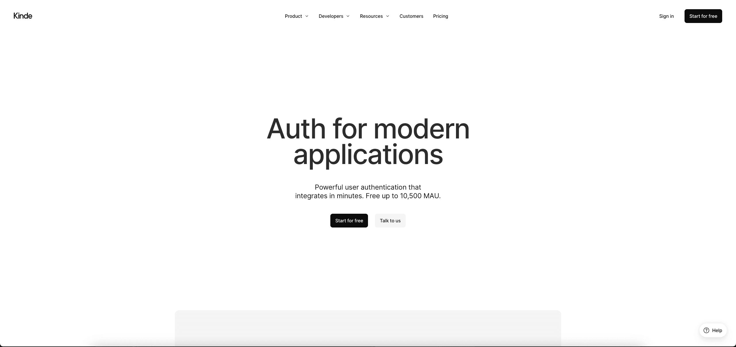 Kinde Auth teknolojisi görseli